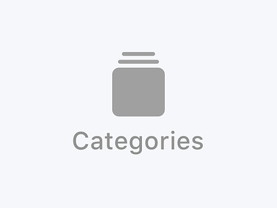 Categories Icon app categories design icon icon design ios ios design ipad iphone mobile navigation tab bar tabbar