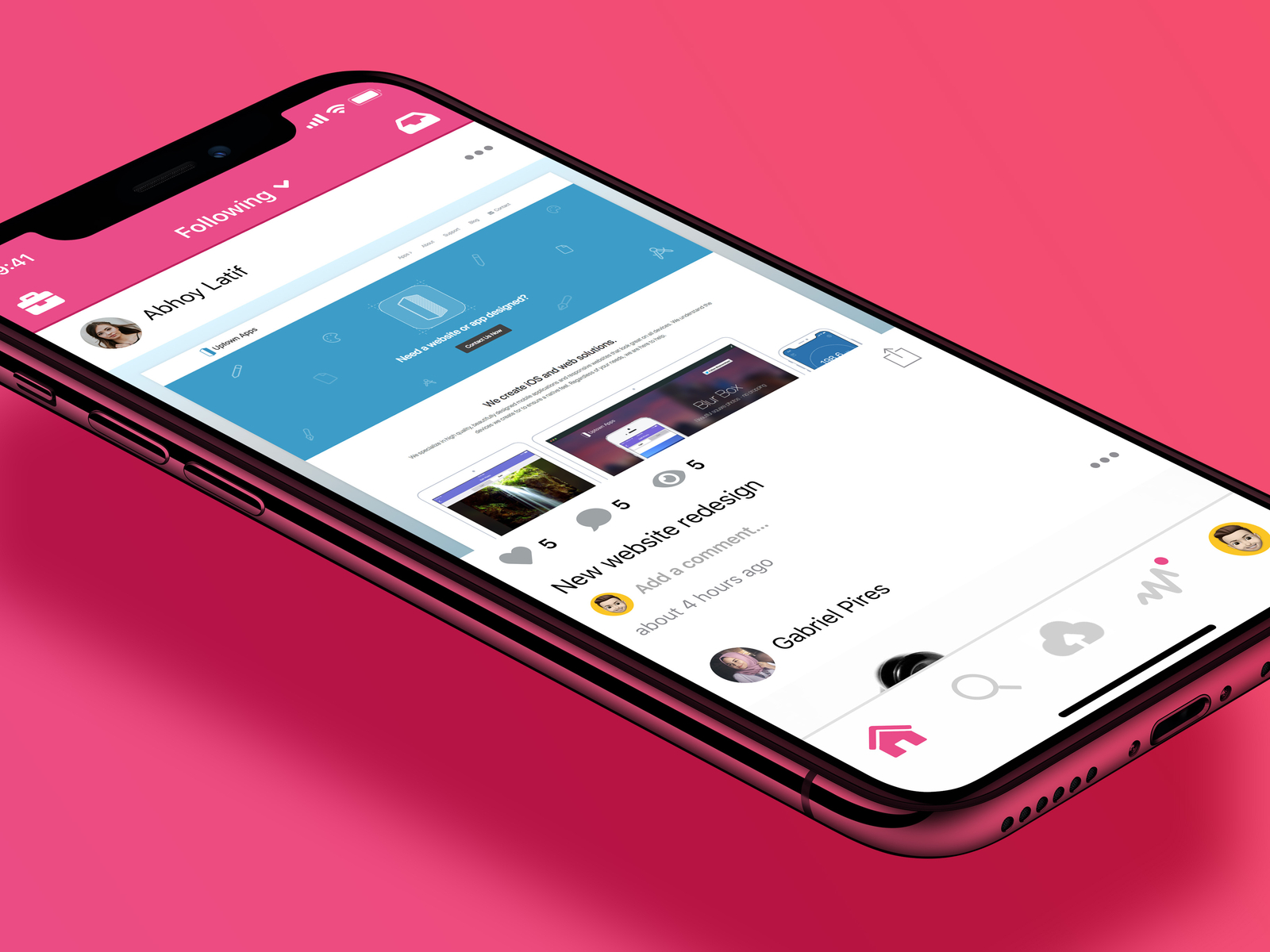 Dribbble IOS App Navigation Redesign By Devon DeNure On Dribbble