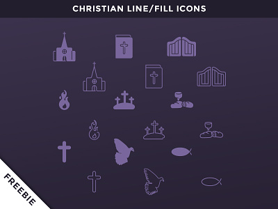 Freebie: Christian Vector Icons