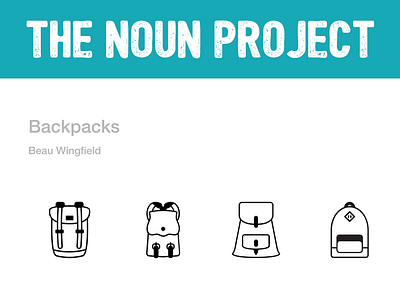 The Noun Project Icons backpack camping icons nounproject outdoors