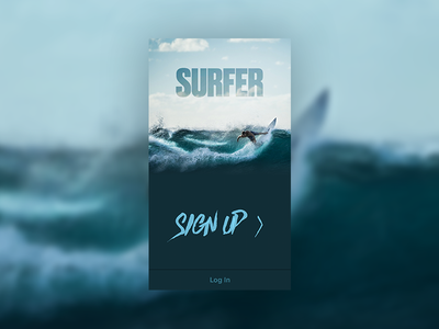 Daily UI #001 - Sign Up dailyui signup surf surfermag surfing ui
