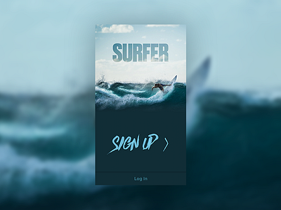 Daily UI #001 - Sign Up dailyui signup surf surfermag surfing ui