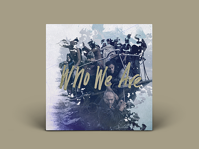 Gungor: Who We Are album boat cover gold lettering music ocean people person refugee single water