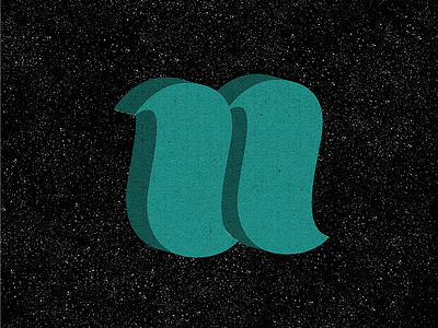 n 3d green hand-lettered lettering n texture