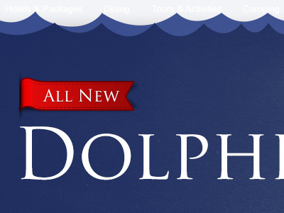 Dolphinquestsplash banner modal ocean ribbon sea splash web