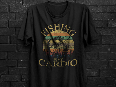 Fishing T-Shirt design adobe photoshop design graphic design illustration marcendise t shirt design typography t shirt design vector t shirt design