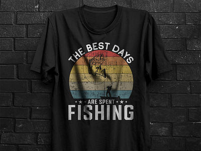 Fishing T-Shirt design adobe photoshop design graphic design illustration marcendise t shirt design typography t shirt design vector t shirt design