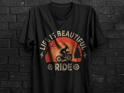 Mountain bike T-Shirt design adobe photoshop design graphic design illustration marcendise mountain bike t shirt design t shirt design typography t shirt design vector t shirt design