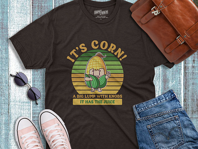 T shirt design (It's Corn) adobe photoshop design graphic design illustration marcendise t shirt design typography t shirt design vector t shirt design