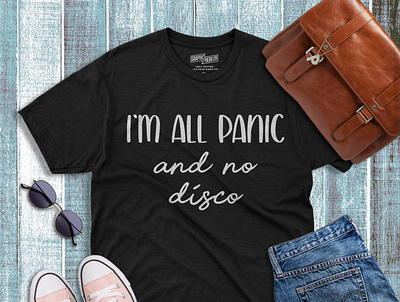 T shirt design ( I'm all panic) adobe photoshop design graphic design illustration marcendise t shirt design typography t shirt design vector t shirt design