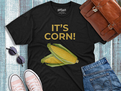 T shirt design ( I's corn) adobe photoshop design graphic design illustration marcendise t shirt design typography t shirt design vector t shirt design