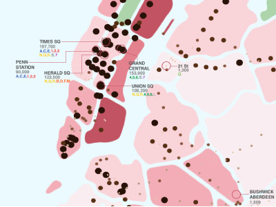 NYC Crowding Map data visualization mapping nyc