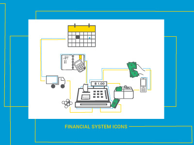 Financial System Icons