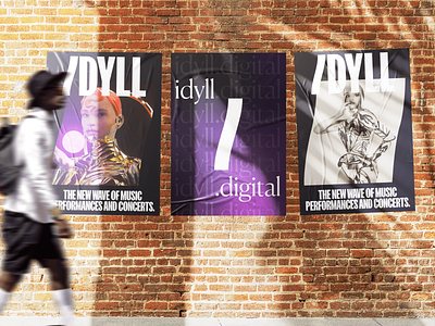 IDYLL branding design identity logo poster type typography