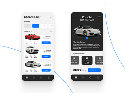 Car Rental App Concept app concept mobile app uiux user interface