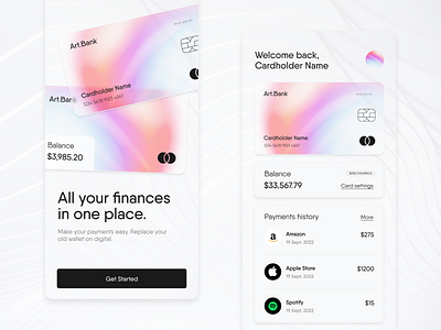 Banking App Concept app bank banking app concept design finance finance app mobile app ui uiux user interface