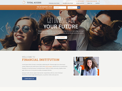Banking Website Concept banking web