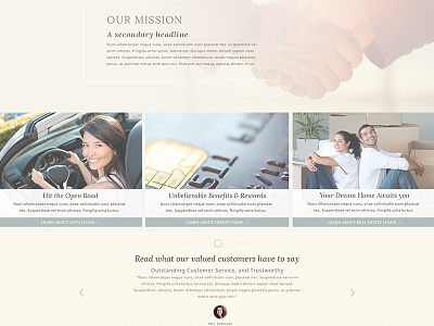 Secondary Banking Website Concept banking web