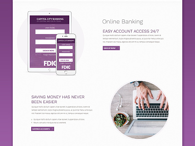 Online Banking Concept banking website