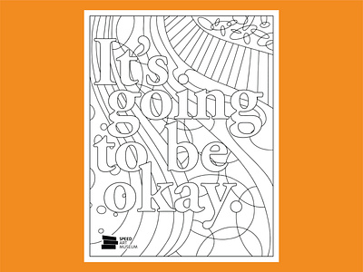 It's going to be okay adult coloring coloring coloring page illustration illustrator ipadpro procreate stayhome stopcovid19 togetherky vector