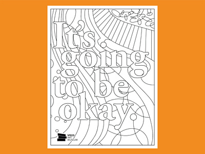 It's going to be okay adult coloring coloring coloring page illustration illustrator ipadpro procreate stayhome stopcovid19 togetherky vector