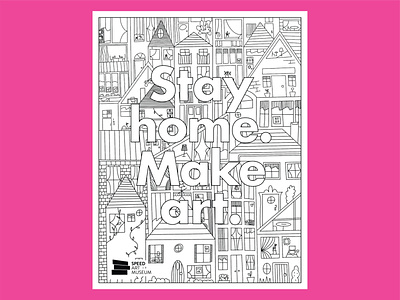 Stay home. Make art. adult coloring coloring coloring page illustration illustrator line illustration stayhome stopcovid19 vector