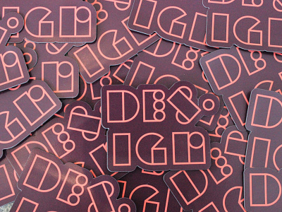 Design Magnets custom type design designer geometric type magnet merchandise type typography vector
