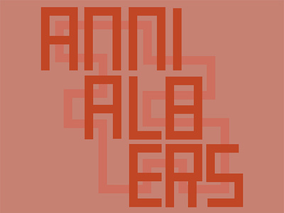 Anni Albers illustrator pattern type typography vector