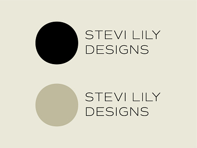 Stevi Lily Logo branding design logo type typography vector