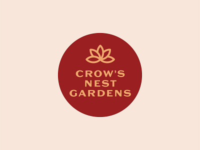 Crow's Nest Gardens logo logo design logos logotype