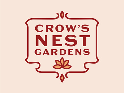 Crow's Nest Gardens branding logo logo design logodesign logotype