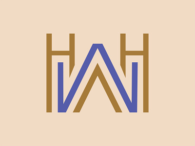 HWH branding design logo type typography vector