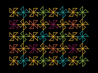 Pinwheel Pattern identity illustration pattern