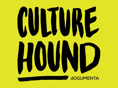 Culture Hound custom type hand type lettering typography