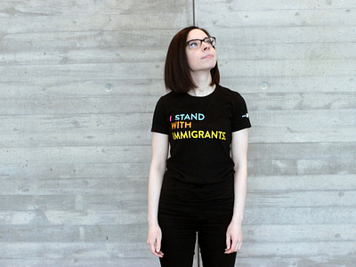 I Stand With Immigrants design merchandise design social justice t shirt t shirt art t shirt design