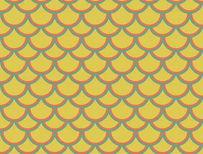 Scallop Pattern freelance illustration pattern pattern design surface pattern vector