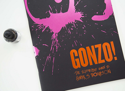 Gonzo Book Cover book art book cover book cover design book design catalog exhibit exhibition exhibition catalogue gonzo