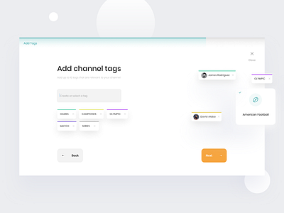 Create Channel Wizard 🌍 clean design minimal ui ui design user interface user interface design ux ui