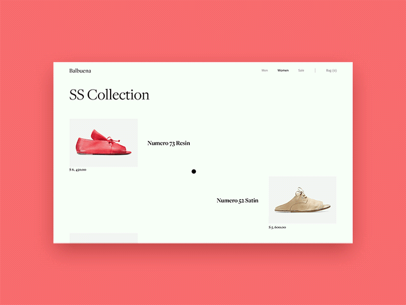 Layout Exp. 003 animation ecommerce hover effect interaction layout product detail quick view shop web webdesign