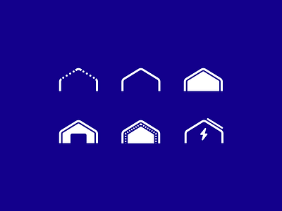 Steel Construction Icons Set