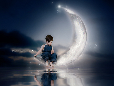 Moonlight Reflections celestial compositephotography creativephotos digitalart fantasyphotography fineartphotography moonart photoart photoshop photoshopart photoshopedit surrealphotography