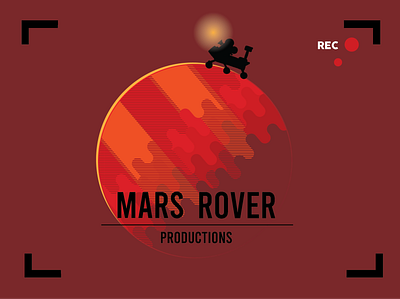 Mars Rover Production Logo - Second Option branding design graphic design icon illustration logo