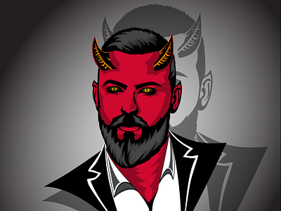 Devil Logo evil macsot pop art popart vector