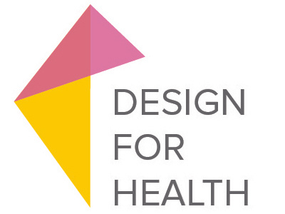 Design for Health Logo angles clean health healthcare logo modern triangles typography