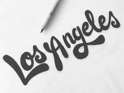 L | A brush california font hand drawn hand lettering hand type la lettering los angeles script type typography