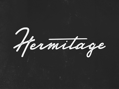 Hermitage Logo calligraphy drawn hand lettering logo script type typography