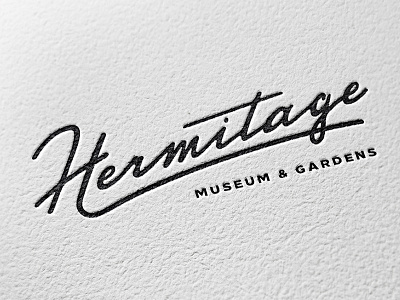 Hermitage Logo (Updated) branding calligraphy drawn hand lettering logo script type typography