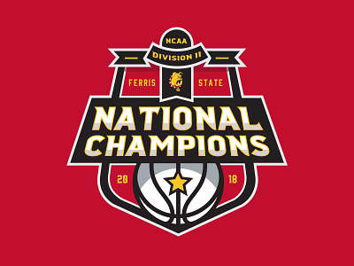 NCAA DII Baskteball Chamions Badge badge basketball champions championship college emblem logo sports