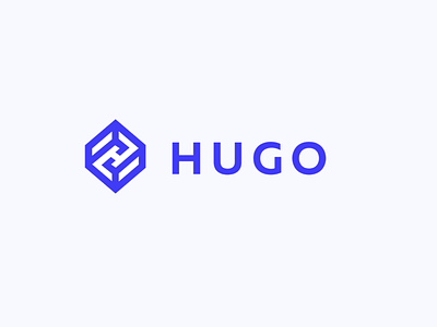 H Logo blue box branding digital emblem h icon logo mark maze puzzle square tech technology