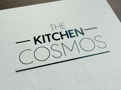 The Kitchen Cosmos branding logo logodesign monochrome typhography